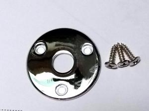 ELECTRIC GUITAR CHROME JACK PLATE DISK